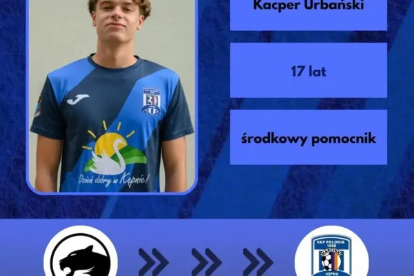 Kacper Urbański nowym zawodnikiem Polonii 1908 Marcinki Kępno