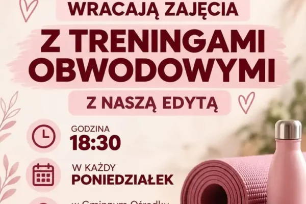 Gminny Ośrodek Kultury w Perzowie wznawia treningi obwodowe z Edytą