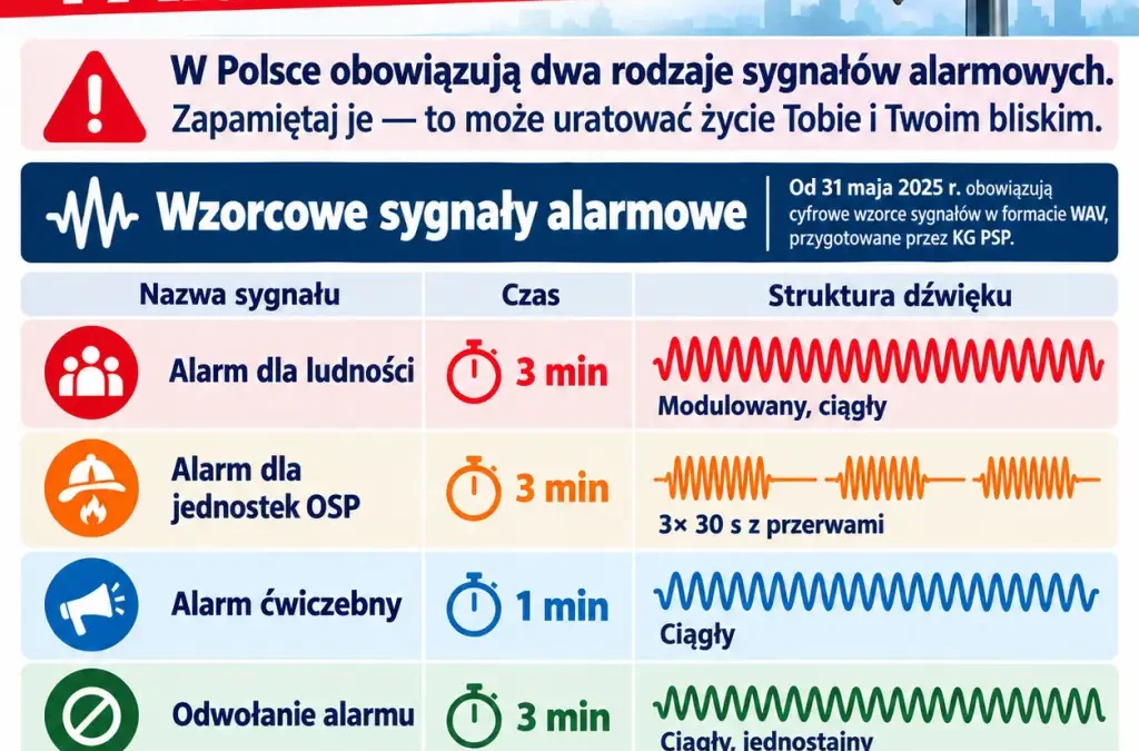 Sygnały alarmowe w Polsce – czy wiesz, co oznaczają? To może uratować życie