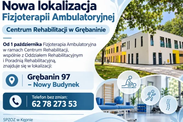 Nowe Centrum Rehabilitacji w Grębaninie – fizjoterapia ambulatoryjna już od 1 października