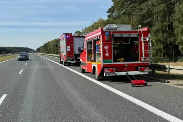 Kolizja drogowa na trasie S8 w powiecie kępińskim – akcja służb ratunkowych