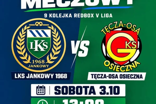 LKS Jankowy 1968 zagra z EN Męczkowem w 9. kolejce Redbox V Ligi