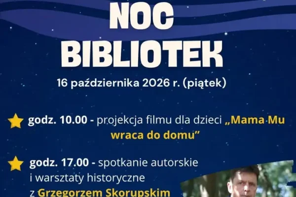 Noc Bibliotek w Kępnie – film, spotkanie z pisarzem i planszówki