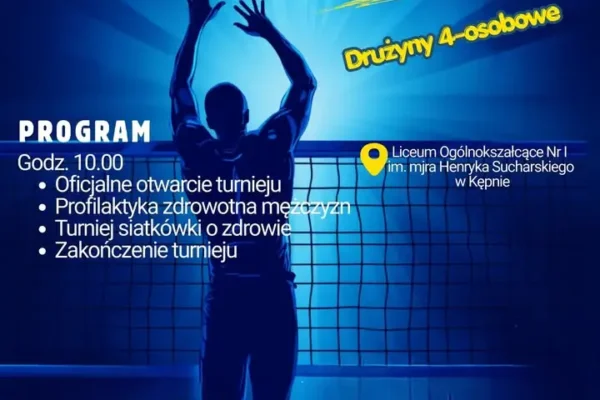 Turniej siatkówki „Męska Sprawa” w Kępnie – sport i profilaktyka zdrowia mężczyzn