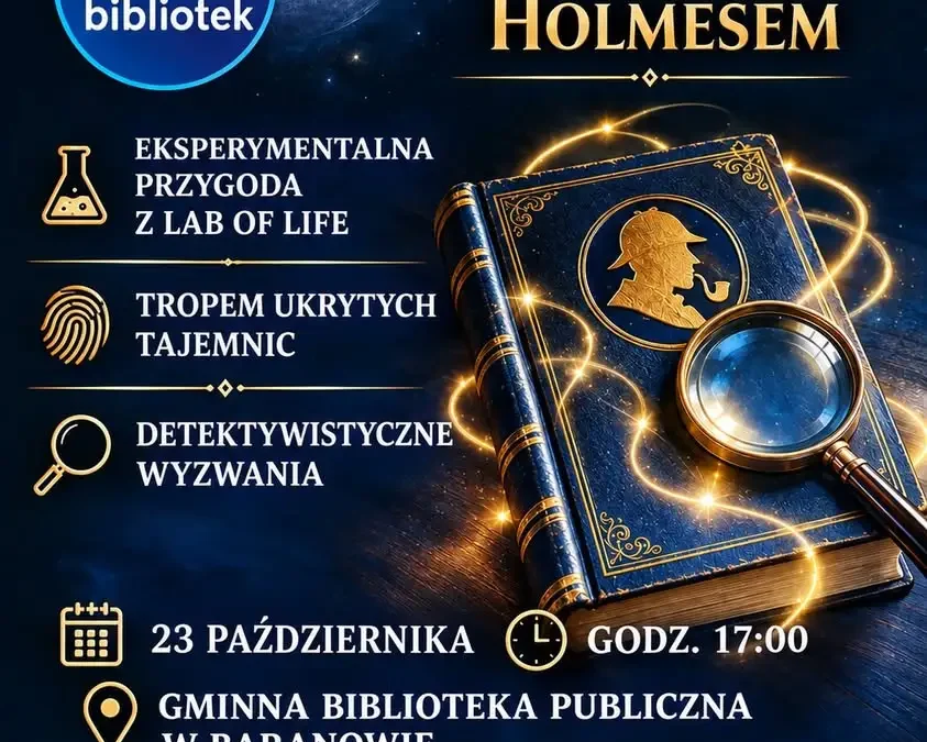 Noc Bibliotek w Baranowie – detektywistyczna przygoda z Sherlockiem Holmesem