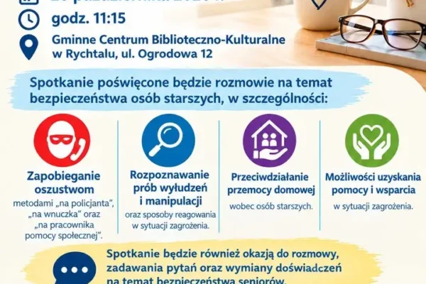 Bezpieczeństwo seniorów tematem spotkania w Rychtalu