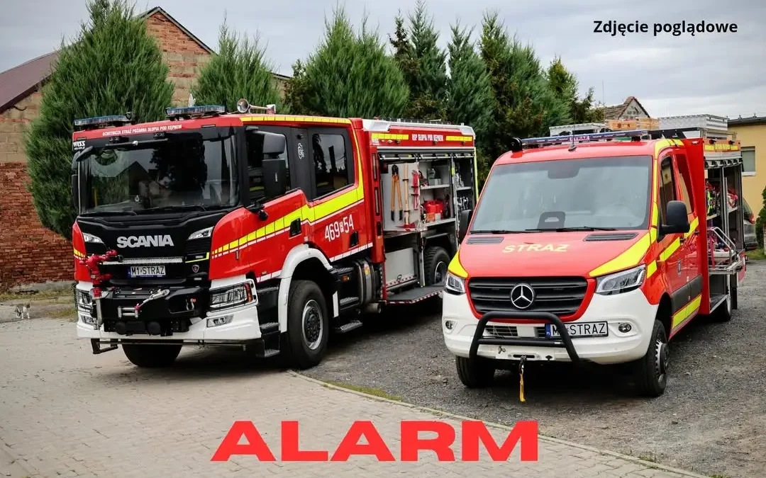 Fałszywy alarm ECALL w Słupi pod Kępnem – interwencja OSP