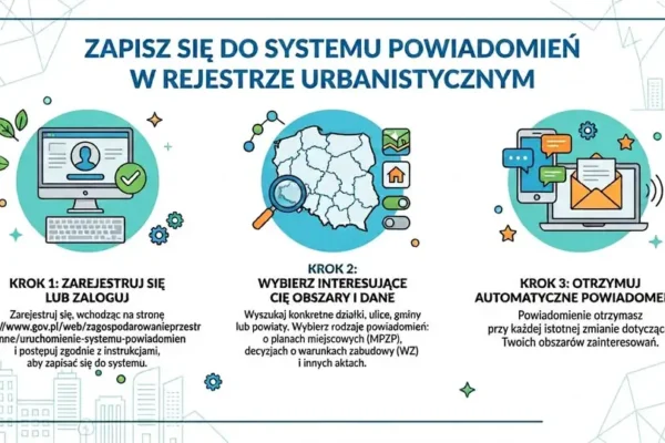 Rejestr Urbanistyczny z powiadomieniami – bądź na bieżąco z planami gminy