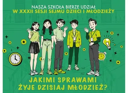 Uczennice ze Słupi pod Kępnem z mandatami poselskimi na Sejmie Dzieci i Młodzieży