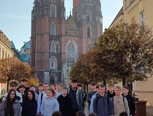 Klasa 1TI z ZSP nr 1 w Kępnie na wycieczce integracyjnej we Wrocławiu