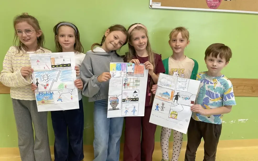 Mali twórcy z Brálina stworzyli własny komiks
