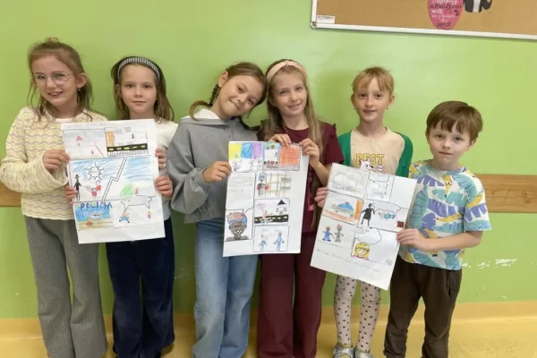 Mali twórcy z Brálina stworzyli własny komiks