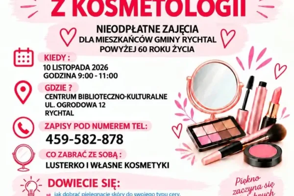 Bezpłatne warsztaty kosmetologiczne dla seniorów z gminy Rychtal