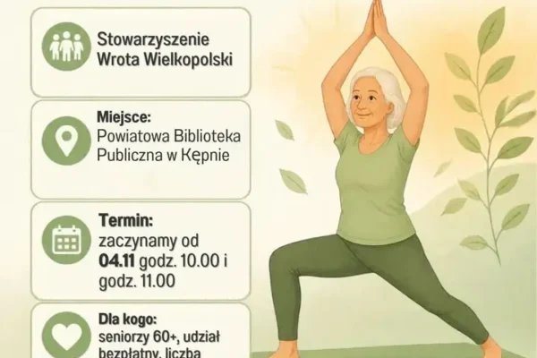 Bezpłatne zajęcia gimnastyczno-jogowe dla seniorów w Kępnie