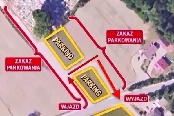 Zmiany w ruchu przy cmentarzu w Trzcinicy na Wszystkich Świętych