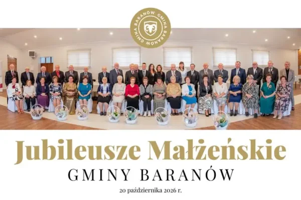 Złote gody w gminie Baranów – 50, 60 i 65 lat razem