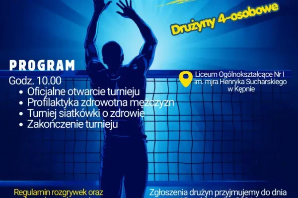 Turniej siatkówki o zdrowie „Męska Sprawa” – sport i profilaktyka w jednym
