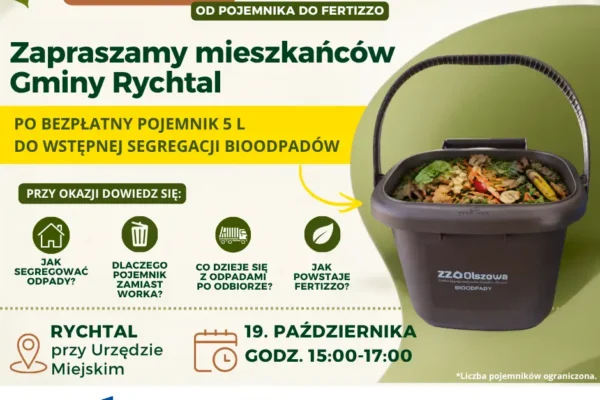 Rychtal: spotkanie o segregacji bioodpadów i darmowy pojemnik